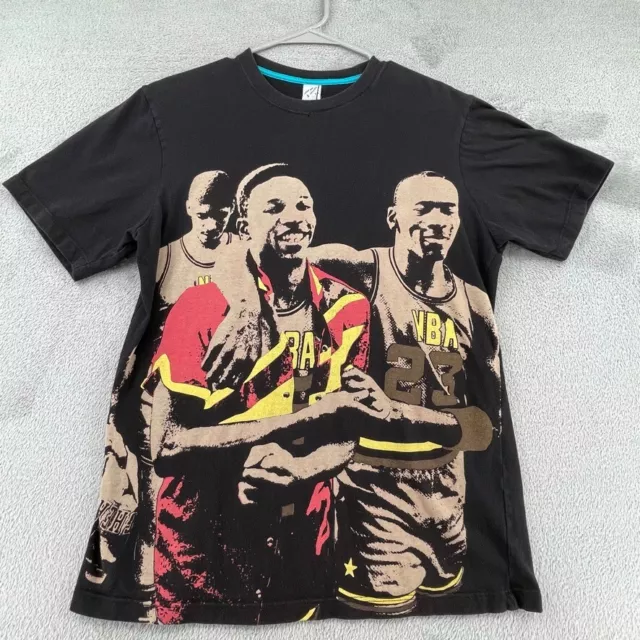 Lemar and Dauley Shirt Mens Size Medium Black NBA Basketball Crew Neck