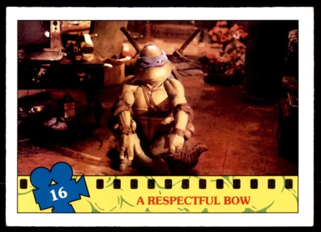 TMNT Topps Movie Cards (1990) A Respectful Bow No. 16