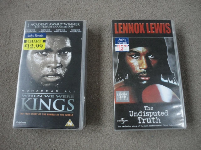 2 X RARE BOXING VHS LENNOX LEWIS THE UNDISPUTED TRUTH MUHAMMAD ALI 