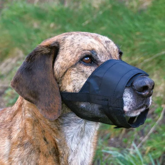 Trixie Adjustable Dog Muzzle With Net Insert, Polyester - 5 Sizes