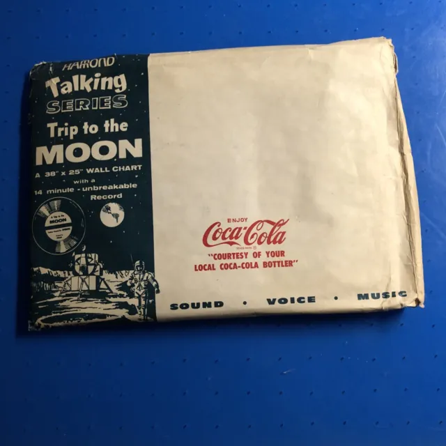 Coca Cola Poster LP Trip To The Moon Wall Chart Collectable