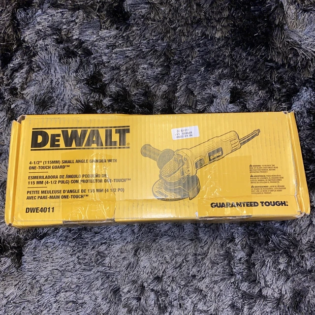 DEWALT DWE4011 41/2& 7 Amp Electric Angle Grinder With Handle New 69.