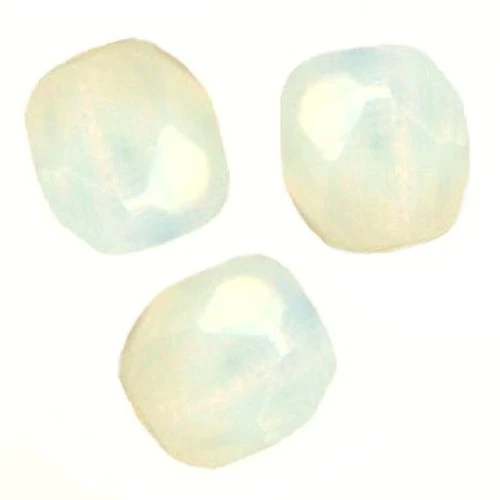 50 Perles Facettes cristal de boheme 4mm - YELLOW OPAL