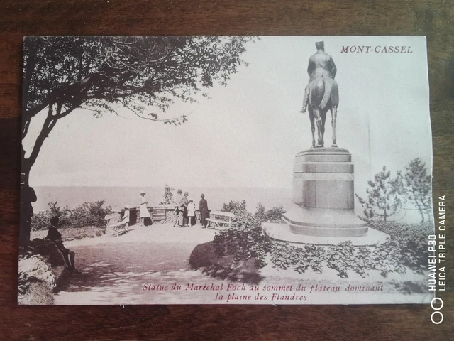 CPA - 59 - MONT-CASSEL - Statue du Maréchal Foch au sommet du plateau dominant