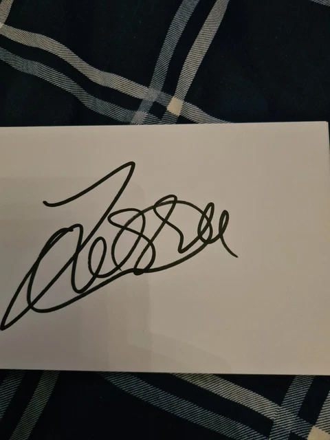 Jessie Wallace Hand Signed 6 X 4 White Card Eastenders Kat Slater