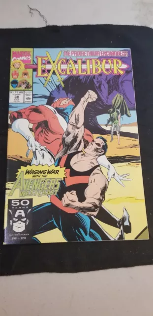 Comic Book Marvel Excalibur June 1991 Vol-1 #38