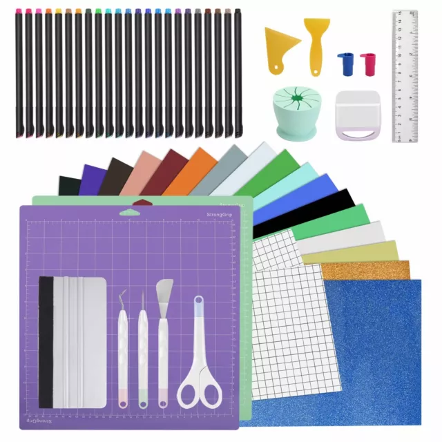 59 Pcs Accessories Bundle for Cricut Makers and All Explore Air, All-in-one Cric