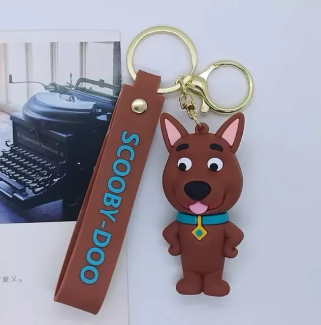 Scooby-Doo 3D Rubber Keychain Keyring Pendant Bag Charm Car/House Keys