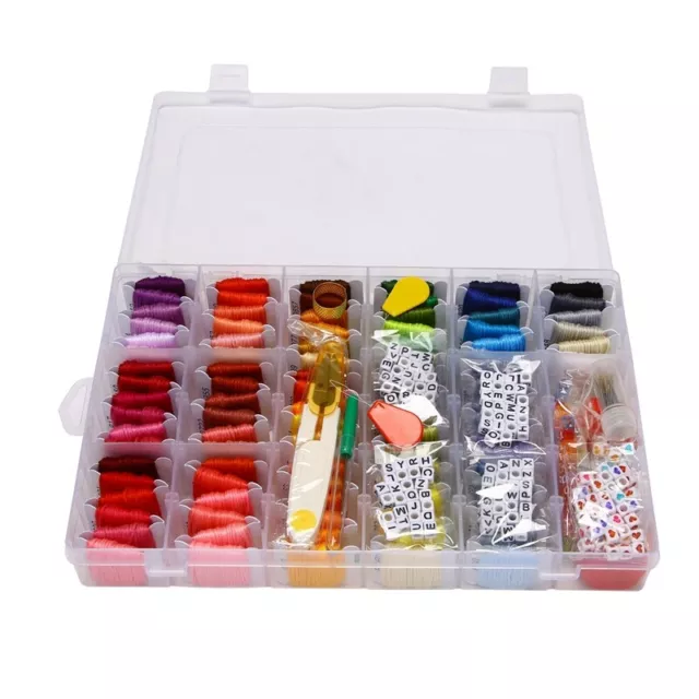 Kit de Bordado 450 Piezas, Hilo de Bordado Kits de Punto de  Pulseras S8586