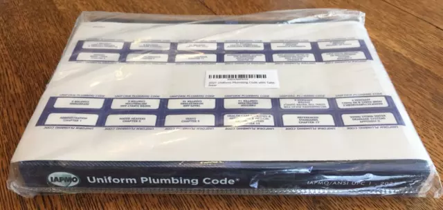 2021 Uniform Plumbing Code with Tabs IAMPO ANSI UPC 1 Paperback 2021 Uniform Plumbing Code with Tabs IAMPO ANSI UPC 1 Paperback