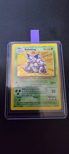 Pokemon Karte - Nidoking Holo Rare - Basis Set 11/102 - Deutsch