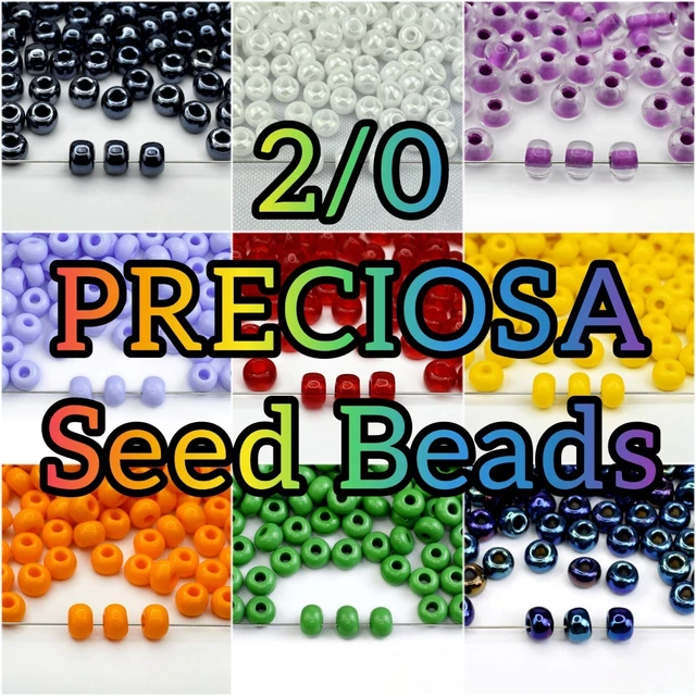 Perlin Rocailles - Perline Di Vetro Indiane, 2 Mm, 11/0, 6500 Pezzi
