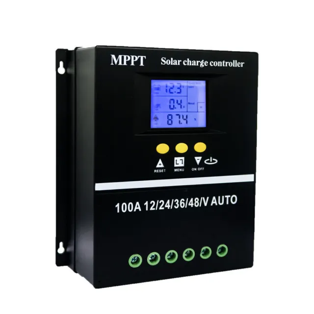 60A 80A 100A Solar Charge Controller 12V/24V/36V/48V-MPPT Intelligent Regulator