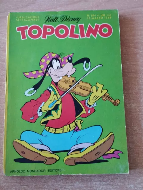 Ed. Mondadori  Serie  Topolino   N°  694   1969  Originale  !!!!!