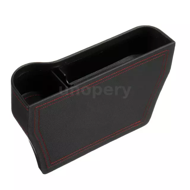 Black Car Seat Gap Slit Pocket Storage Organizer Caddy Key Coins Holder Box