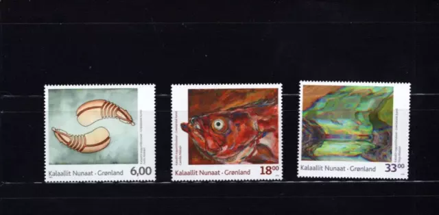 Greenland 545-47 Art 2009 VF Mint NH MNH Complete Set A9SC