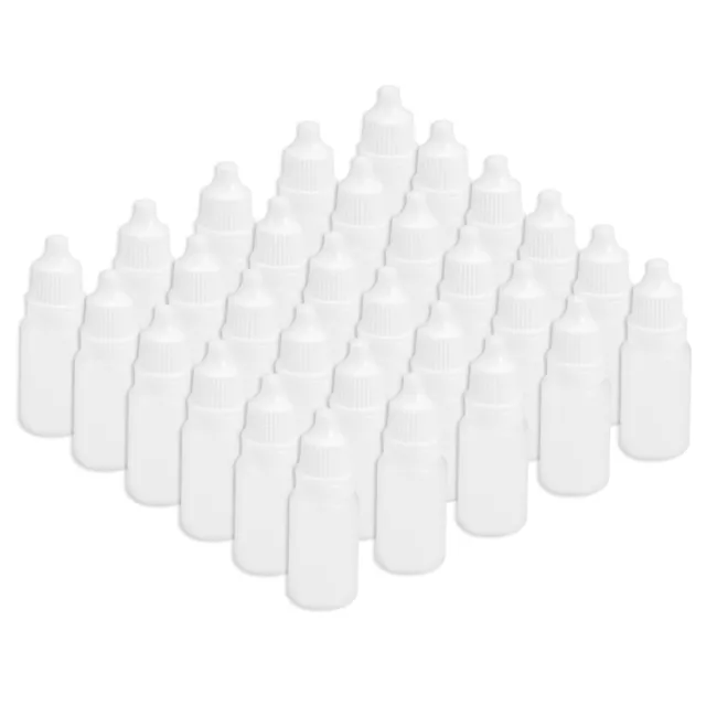 Plastique Compte-gouttes Flacon, 10ml Vide Compressible Œil Liquide Flacon 30Pcs