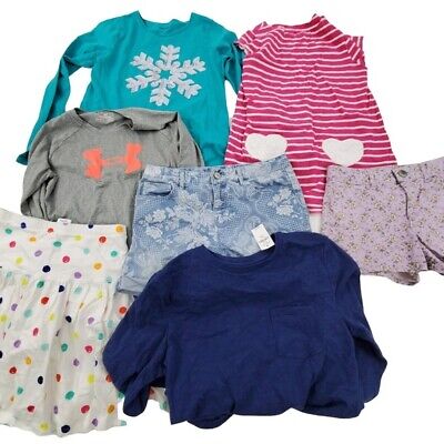 Girls Clothing Lot of 7 Size 14 L XXL Dress Skirt Shorts Lands End Under Armour