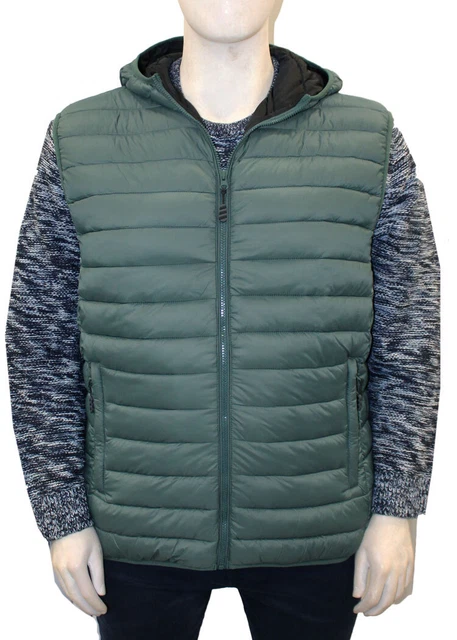 smanicato uomo piumino taglie forti gilet imbottito da 3xl a 8xl Maxfort