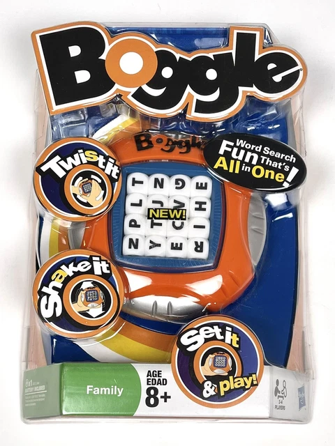 HASBRO PARKER BROS. BOGGLE Electronic Word Search Family Game Ages 8 ...