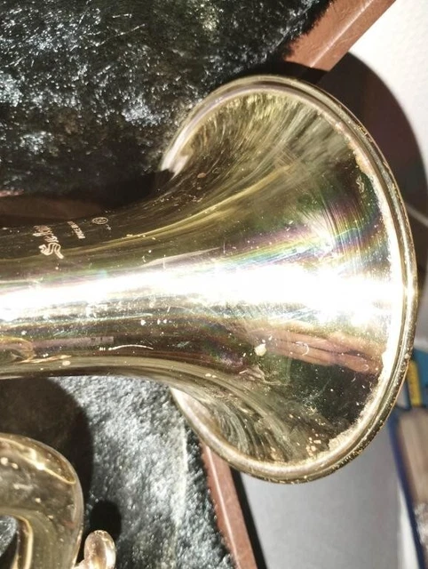 Ancienne Trompette 75 A Piston Henri Selmer Paris En Boite 4