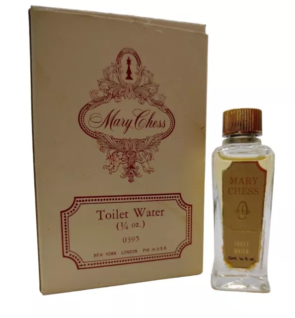 RARE MARY CHESS New York Gardenia TOILET WATER 1/4oz Unused Original Box 0395