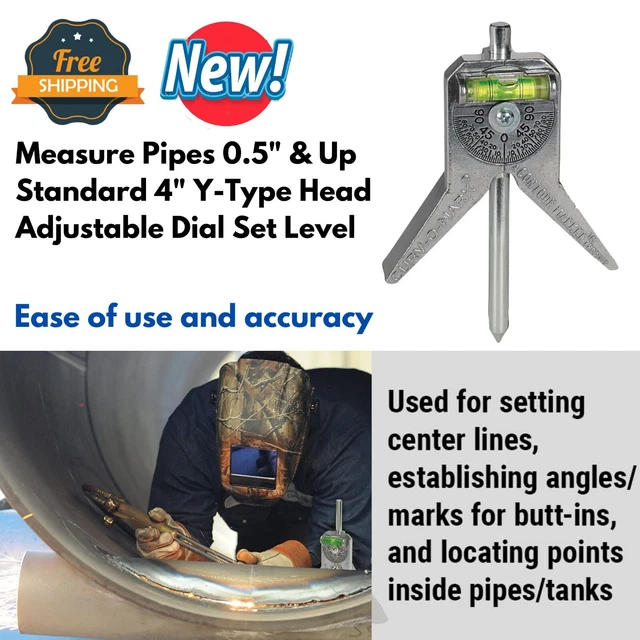 PIPE MARKER CENTERING Tool Angle Finder for Piping Layout Tank Welding