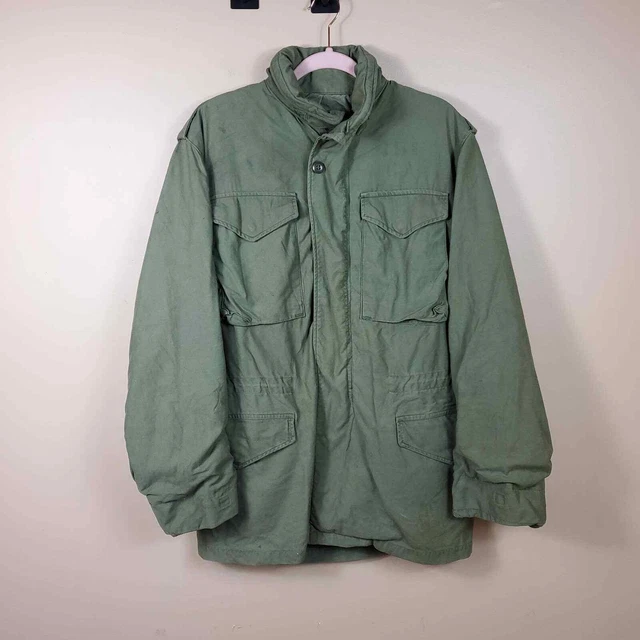 VINTAGE ARMY SURPLUS Cold Weather Field Coat in Green Size M 32.00