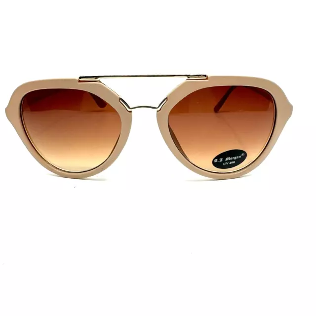 AJ Morgan 53730 Sunglasses Beige Frame Round Brown Lenses 52-12-141 H10532