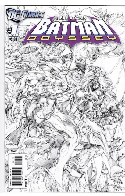 BATMAN ODYSSEY Vol 2 #1 Variant Sketch Cover By Neal Adams NM