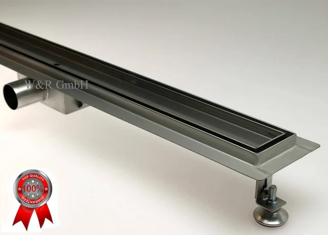 I-flair Duschrinne 100cm Edelstahl - Flacher Bodenablauf Mit 360° Siphon