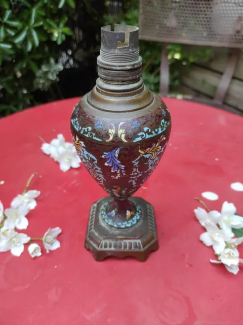 Pied de Lampe, Emaux Cloisonnés, Napoléon III