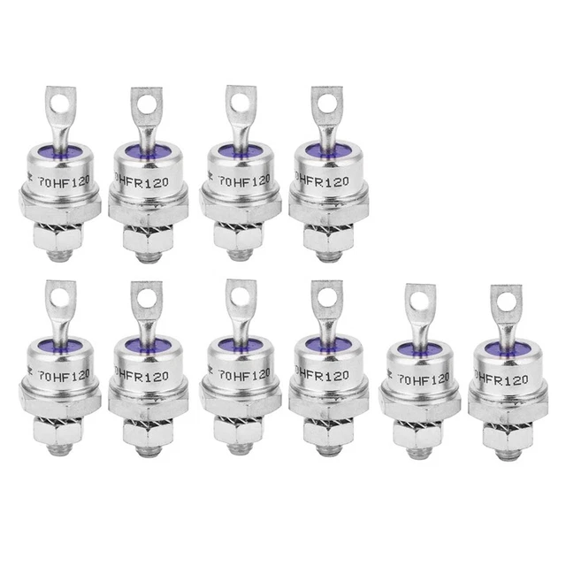 5 Coppie di Diodi Raddrizzatori un Spirale 70HF120/70HFR120 70A 1200V Raddr E7L2