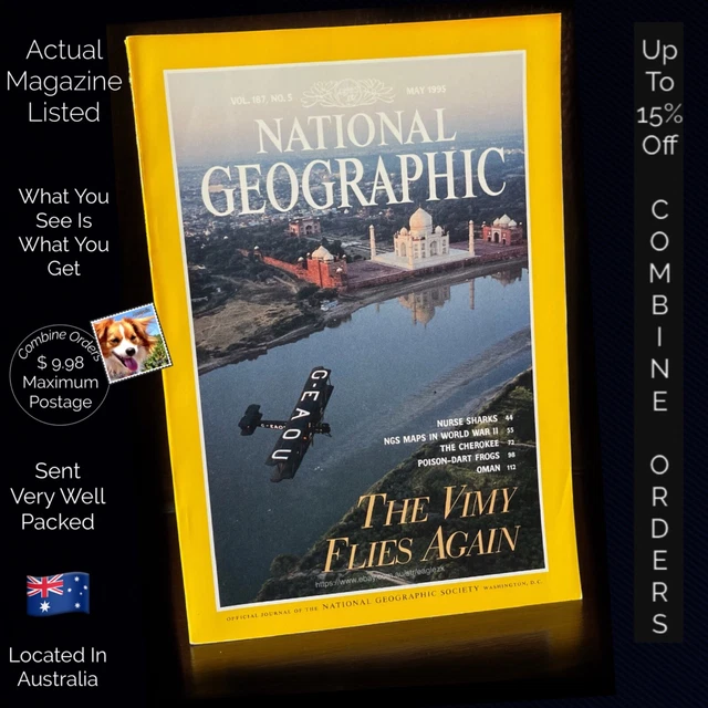 NATIONAL GEOGRAPHIC MAGAZINE May 1995 NGs Maps In World War II Vimy ...