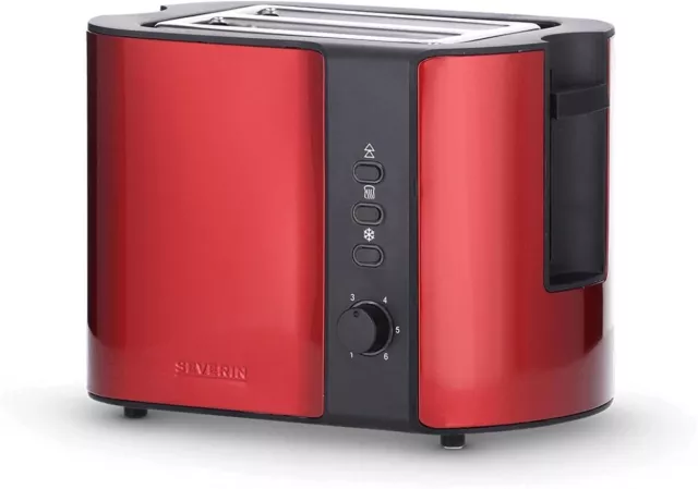 SEVERIN Grille-pain automatique 800 W, Toaster compact 2 fentes jusqu'à 2 tranch