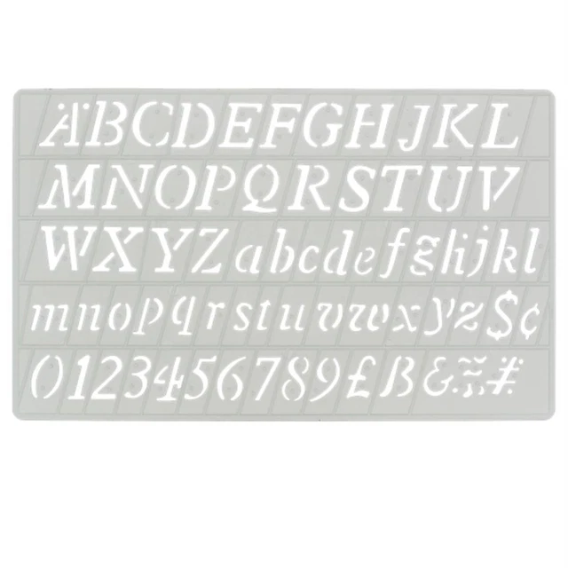 Trace-lettres Majuscules, Minuscules, Chiffres Et Symboles En Italique - Neuf