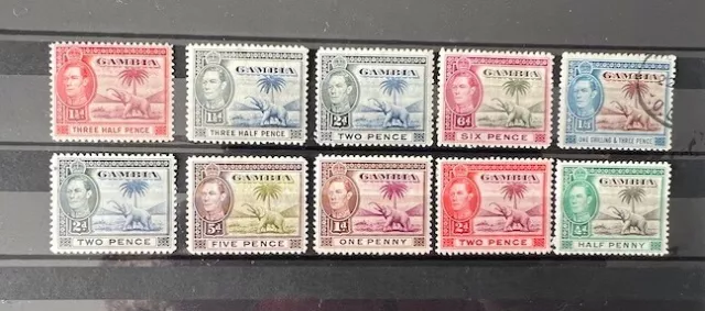 Commonwealth King George Gambia stamp collection