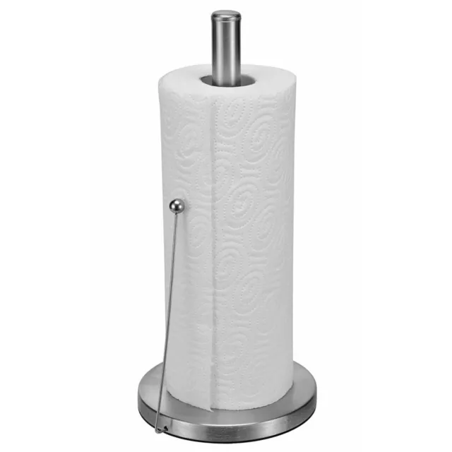 Kitchen Roll Holder Freestanding Stainless Steel  Paper Towel Stand Metal Pole