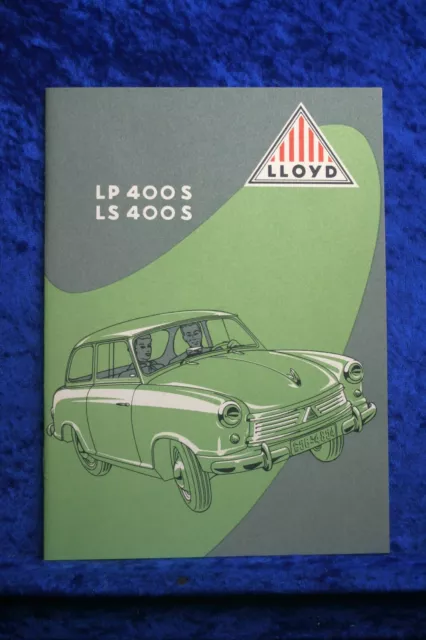 Lloyd LP 400 S LS 400 S Prospekt (E#016) Nachdruck Archiv Verlag