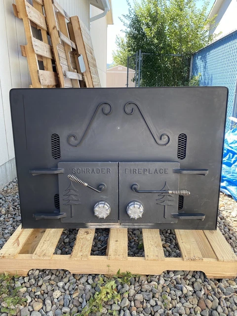 VINTAGE SCHRADER WOOD Stove Fireplace Insert Sold As Is $500.00 - PicClick