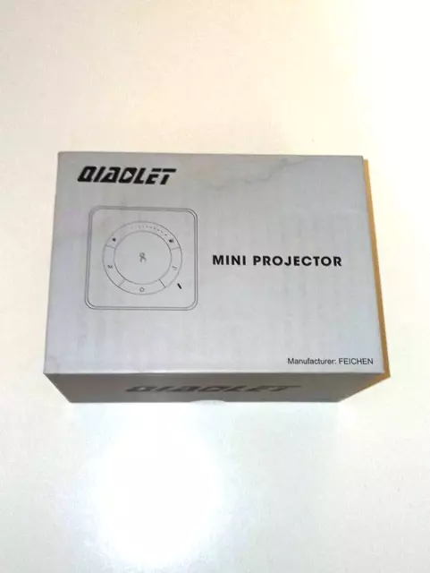 QIAOLET Mini Projector Small Portable DLP Projector with 5G WIFI and Bluetooth