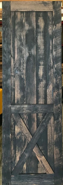 Authentic Reclaimed 28" Black Wood Barn Door - Spokane - USA- FREE LOCAL PICKUP