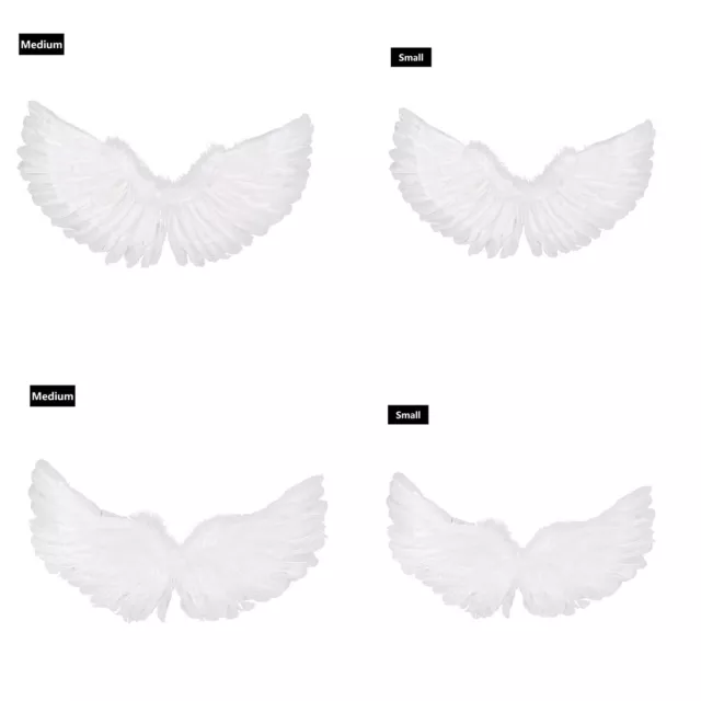 Adult Kid Feather Angel Wings Stage Cosplay Christmas Costume Event Fancy Dress