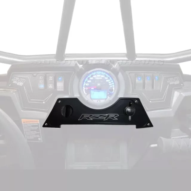 Custom USA Made Center Dash Panel Billet Polaris RZR XP1000 S 900 Stealth Black