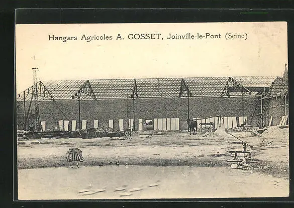 CPA Joinville-le-Pont, Hangars Agricoles A. Gosset 1923