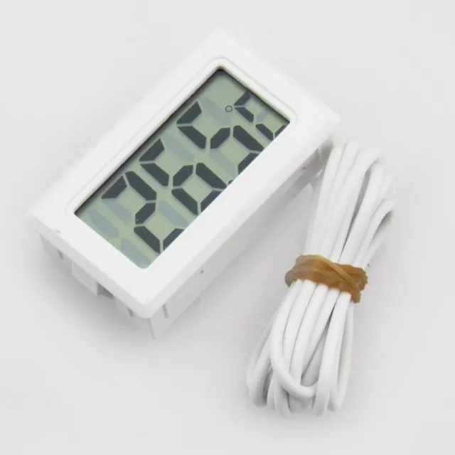 White AQUARIUM TEMPERATURE GAUGE LCD DIGITAL THERMOMETER FOR FISH TANK