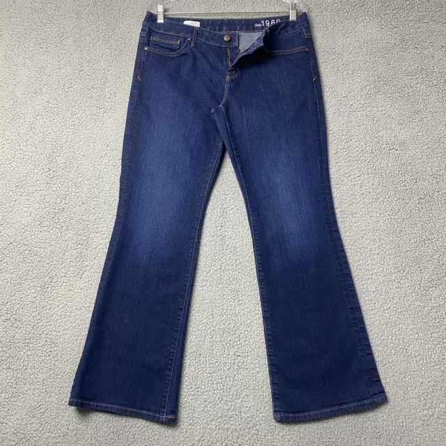 Gap 1969 Jeans Women's (34x29) Blue Perfect Boot Stretch Rinse Pants Sz 31s