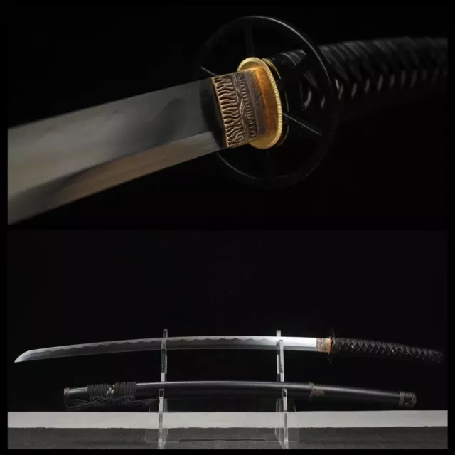 High quality Grind Clay Tempered T10 Steel Japanese Samurai Katana Sword Sharp