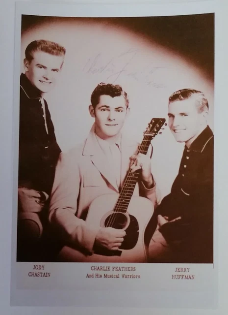 PRINT - 6"X4" Autograph Reprint Photo Charlie Feathers 1950s Rock N Roll Icon