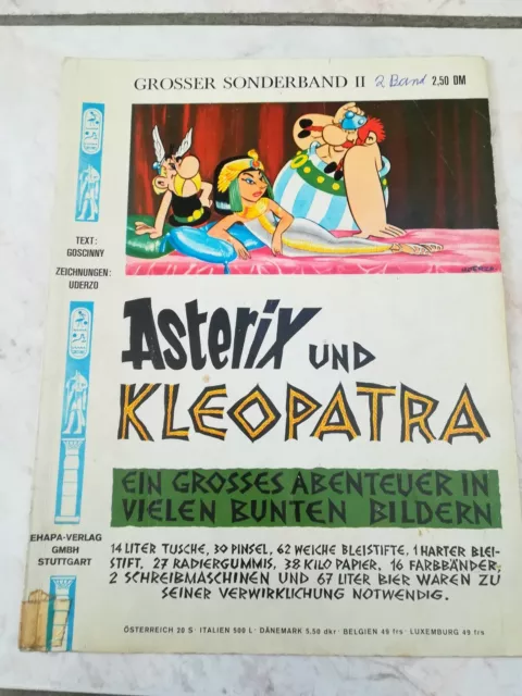 ASTERIX und KLEOPATRA / GROSSER SONDERBAND 2 / ERSTAUFLAGE 2,50DM / 1969 / EHAPA